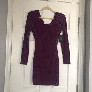 Guess size small purple dress brand new with tags originally $108.00
